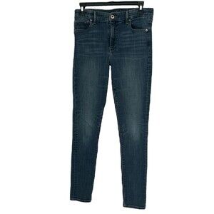 Lucky Brand Jeans Women 6/28 Blue Bridgette Skinny Med Wash Casual Boho Preppy